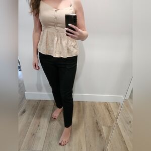 Jaipur Beige Checkered Top